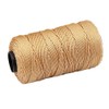 1 Pack Silk Yarn-100% Nylon for Crocheting Summer Hat，Bag,3ply,120g, Khaki
