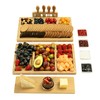 Charcuterie Board Cheese Boards Gift Set with Stainless Steel Knives,