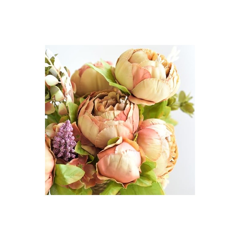 FiveSeasonStuff - Flores Artificiales Peonías de Seda y hortensias para