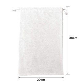 SumDirect 10Pcs Cotton Muslin Bags,White Mini lightweight Gift Bags Breathable Pouches with Drawstring Reusable Packing Storage Bags for Wedding, Party, Birthday