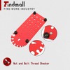 findmall Thread Identifier Gauges Nut and Bolt Thread Checker Multi-Function