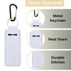 KUKEANVO Chapstick Holder | Lip Balm Holder Keychain with Carabiner