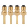 4 PCS Water Fountain Nozzles Pure Copper Large Hexagonal Direct