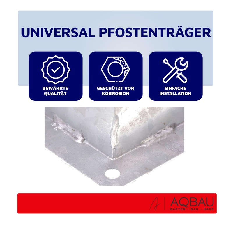 Aqbau® Screw-On Sleeve Round 100 mm Impact Sleeve Impact Ground
