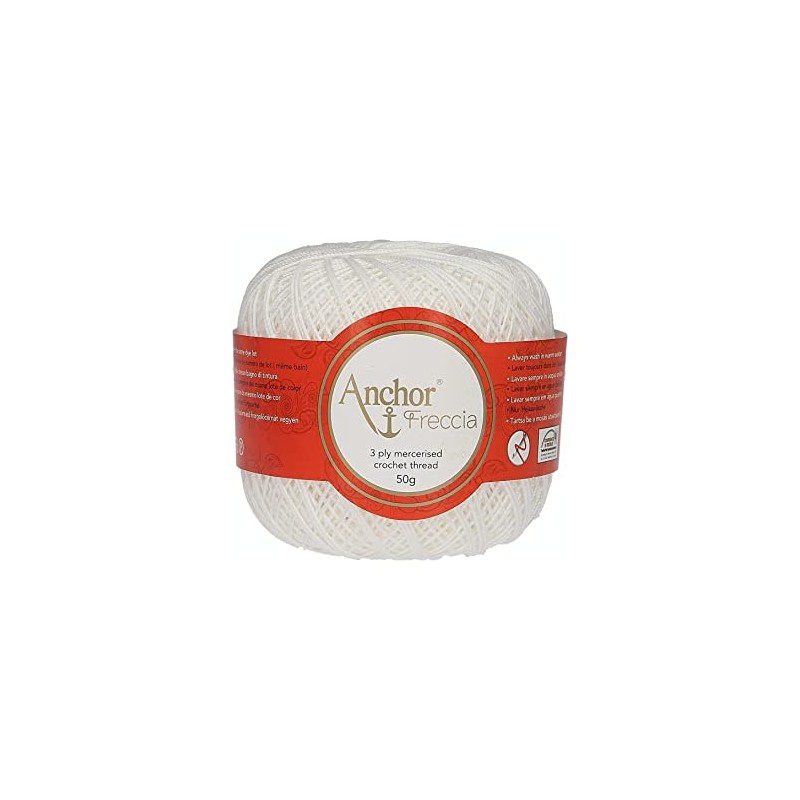 Anchor 4772006-07901 100% Cotton Crochet Yarn, 7901, Thickness 6
