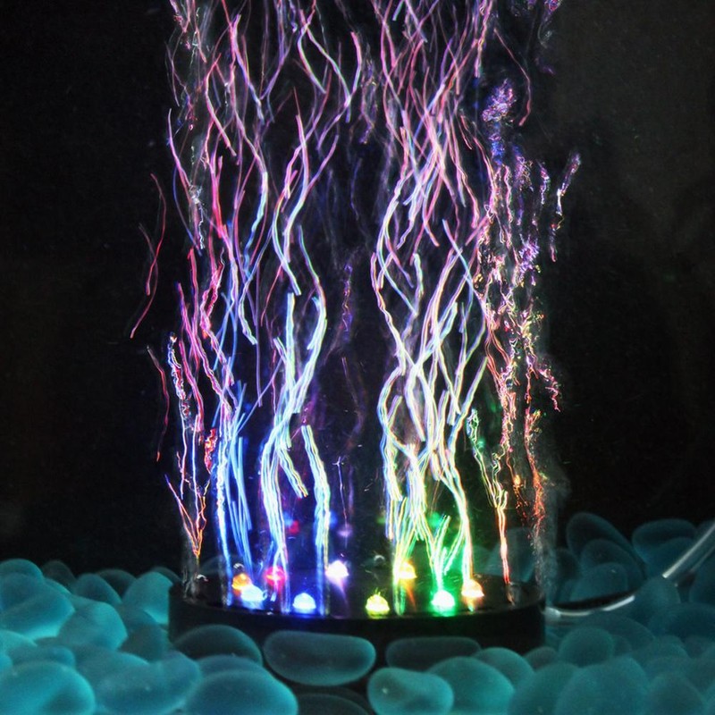 12LED Aquarium Bubble Light Submersible Fish Tank LED Air Bubbler