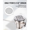 3-1/2" Commercial Sink Drain Strainer Replacement, Flat Strainer Only for