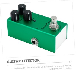 Generic 2pcs Guitar Delay Effect Pedal Bypass Compact Analog Echo Processor for Electric Guitar and Bass Metal Shell Delay Modes for Versatile Sound