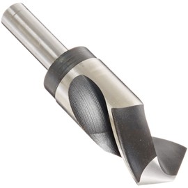 Michigan Drill 306 Series High-Speed Steel Reduced Shank Drill Bit, Round Shank, Spiral Flute, 118 Degrees Conventional Point, 1-5/16" Size (Pack of 1)