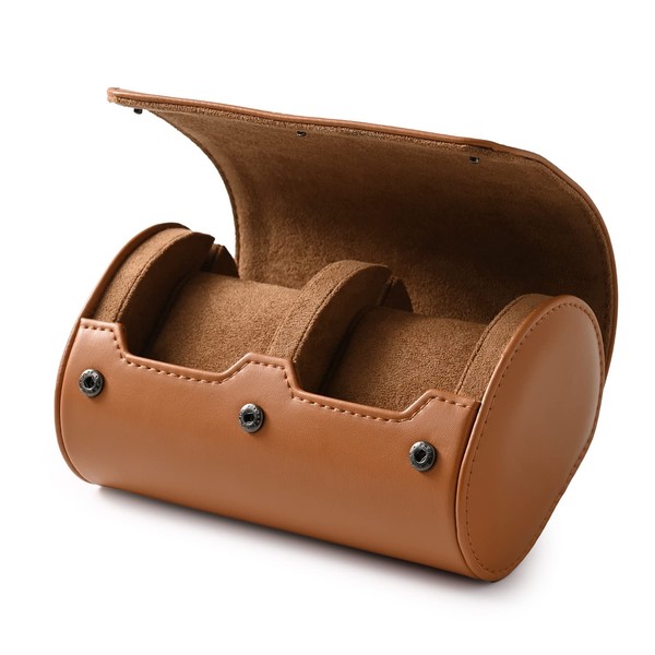Oirlv B01202 Watch Case for 2 Pieces, Mini, Portable, Convenient