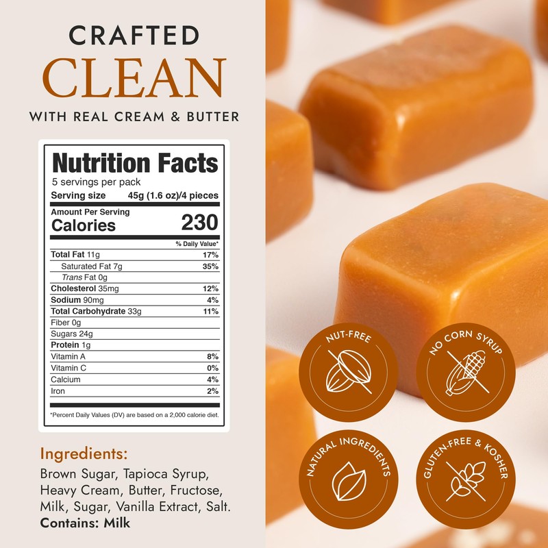 Béquet Caramel - Classic - Caramel Candy Individually Wrapped -