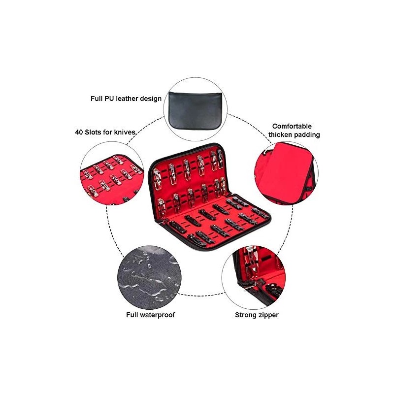 Hersent Pocket Knife Storage Case,folding Knife Pouch Carrier Holder,4