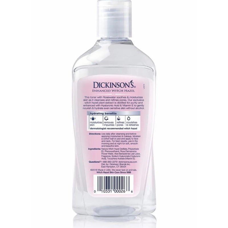 Dickinson's Alcohol-Free Hydrating Toner with Enhanced Witch Hazel - 16