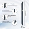 Ddaowanx Gel Pens, 0.7mm Quick Dry Black Ink,Fine Point Smooth