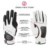 Zero Friction Men's Golf Glove One Size Black All Weather
