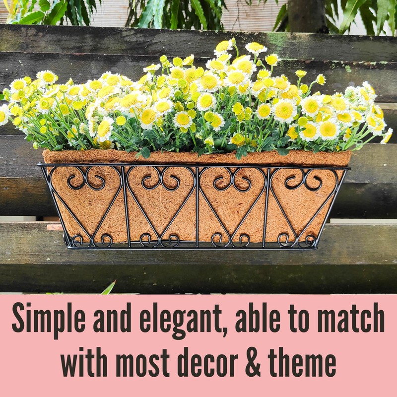 LaLaGreen Wall Planters - 2 Pack, 16 Inch Window Flower