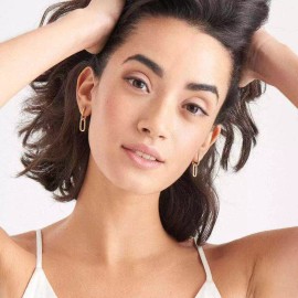 Ania Haie Gold-Plated Cable Link Earrings