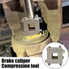 DUSCOKE Car Cube Brake Caliper Compression Tool, Steel Rear Disc