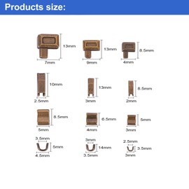 DmHirmg Metal Zipper Latch Slider Zipper Stops Retainer Insertion Pin Zipper Bottom Zipper Stopper Zipper Repair Kit for Zipper Repair Zipper Repair Kit (123pcs)