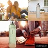 Vinsun Water Bottle 650ml Grey - BPA free, Leak-proof, Eco-friendly,