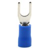 Baomain Insulated Fork Spade Wire Connector Electrical Crimp Terminal 14-16AWG(1.5-2.5