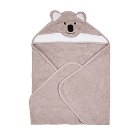 Riff Raff Charming Koala Hooded Towel - Premium Cotton Baby Towel with Mitt Set - Ultra Soft Machine Washable Cartoon Hooded Baby Towels - Baby Towels with Hood for Newborn Baby, Infants, Toddlers