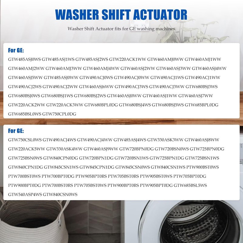 Jaclech GTW335ASN1WW GTW335ASN2WW GTW220ACK7WW for GE Washer Parts Kit 5-Piece