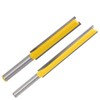 Gasea 2pcs 1/4 Shank Extra Long Straight Router Bit 2"