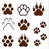LYMSSESS Paw Print Large Wall Stencils for Painting - Cat