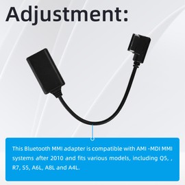 Flylin AMI Bluetooth Audio Cable, Music Interface Adapter Audio Cable Bluetooth Fits for Q5/A5/A7/R7/S5/Q7/A6L/A8L/A4L (A)