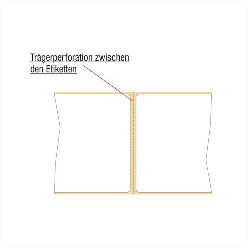 Labelident Thermo Eco Shipping Labels, 7.6 cm Roll Core, White