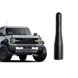 Black 3 inches Bronco Short Antenna, Antenna Compatible with Ford Bronco 2021 2022 2023 2024 2025 | Bronco Replacement Antenna | Good Reception | Car Wash Safe | for Bronco Accessories 2021-2025