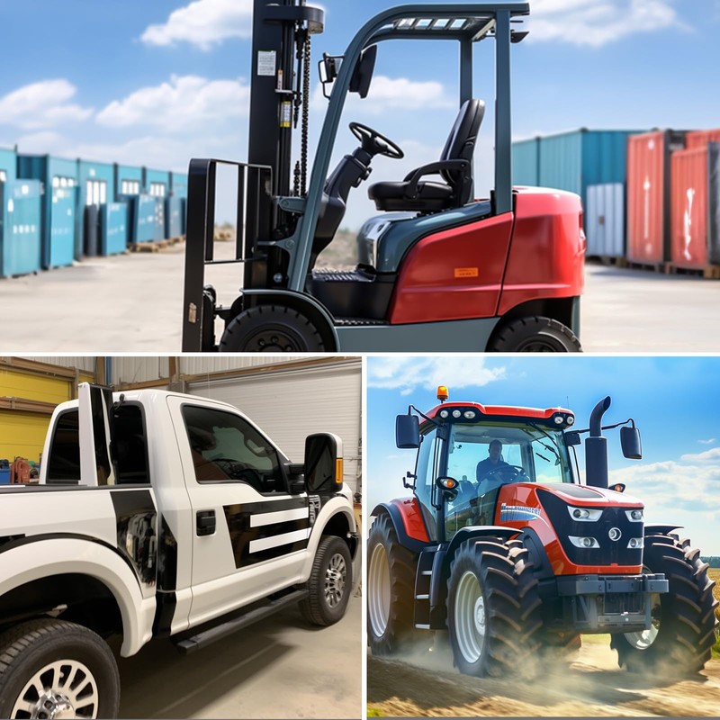 YnGia Tractor Mirrors, 2Pcs 12.6" x 7.6" Tractor Rear View