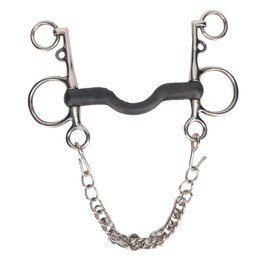 Horse Mouth Bit Stainless Steel Safe Rustproof Hand Polishing Horse Mouth Snaffle for Horse Accessories 135mm / 5.3in