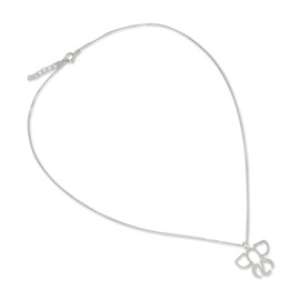 NOVICA Artisan Handmade Sterling Silver Pendant Necklace Elephant with Venetian Box Chain Thailand Animal Themed [pendant(s) 0.9 in L x 0.9 in W 17.75 in L 1 mm W Extender 1 in L] ntle