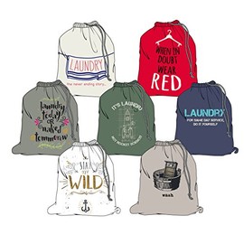 DINY Home & Style Printed laundry Bag with Drawstring Closure