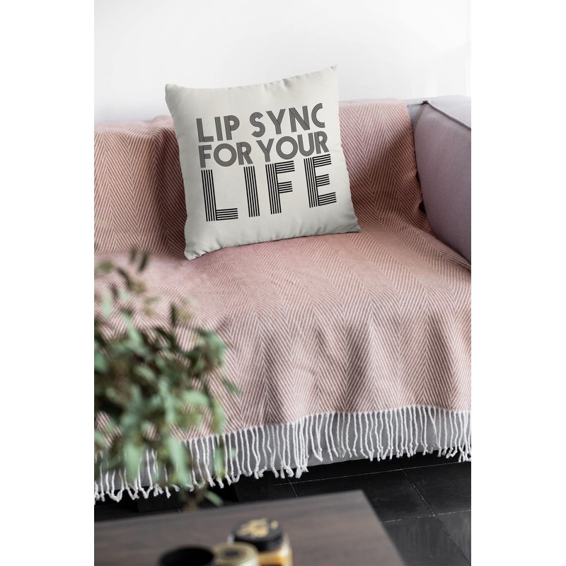 Drag Cushion Cover - Lip Sync For Your Life Scatter
