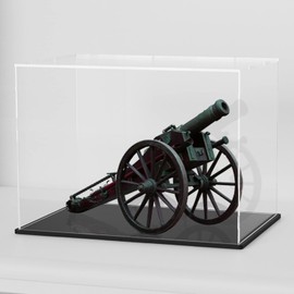 QIMOND Acrylic Display Case for Collecibles, Clear Square Acrylic Box for Figures Statues Toys and Trophy, 14.5" L x 11" W x 11" H