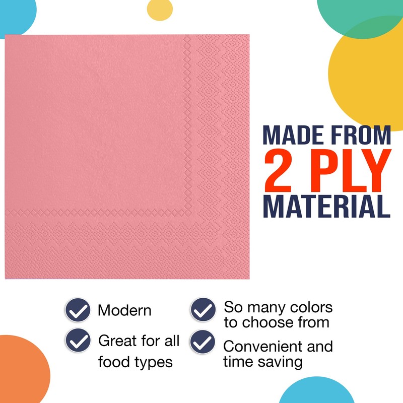 Exquisite Paquete de 50 servilletas de papel para bebidas, las