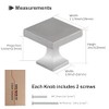 homdiy 10 Pack Cabinet Knobs Brushed Nickel Drawer Knobs -