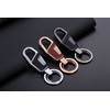 AIXUAN Zinc Alloy and Gold Leather Keychain, 2 Keys Rings,Comes