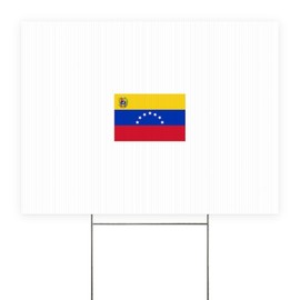 CafePress Venezuela Yard Sign, Vinyl Lawn Sign, 22" w x 18" h