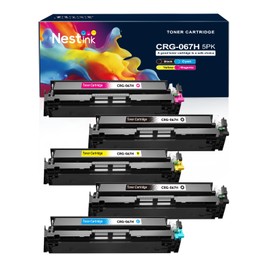 CRG 067H CRG-067 Toner Cartridge Set Replacement for Compatible Canon 067H Compatible for Color ImageClass MF656Cdw LBP632Cdw MF654Cdw MF653Cdw LBP633Cdw Printer (5 Pack)