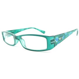 FUSHIDA JW1207 Fashion Reading Glasses for Women Green 3.50