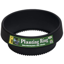 6 Pack of 16 in Planting Rings for Watering Plants and Vegetables, Edging and Water Retention That Protects and Separates Rock and Mulch