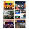 Flexible LED Car Screen 32x32 Resolution Bluetooth APP Control Scrolling