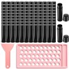 100Pcs Lip Balm Tubes Kit with Filling Tray & Spatula,