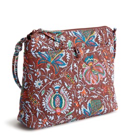 Vera Bradley Premium Cotton Original Hipster Crossbody, Marrakesh Cinnamon
