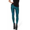 Alaroo Stretch Mermaid Print Fish Scale Leggings Tights Light Blue