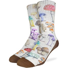 Good Luck Sock Men's Morphology of Mushrooms Socks, Adult
